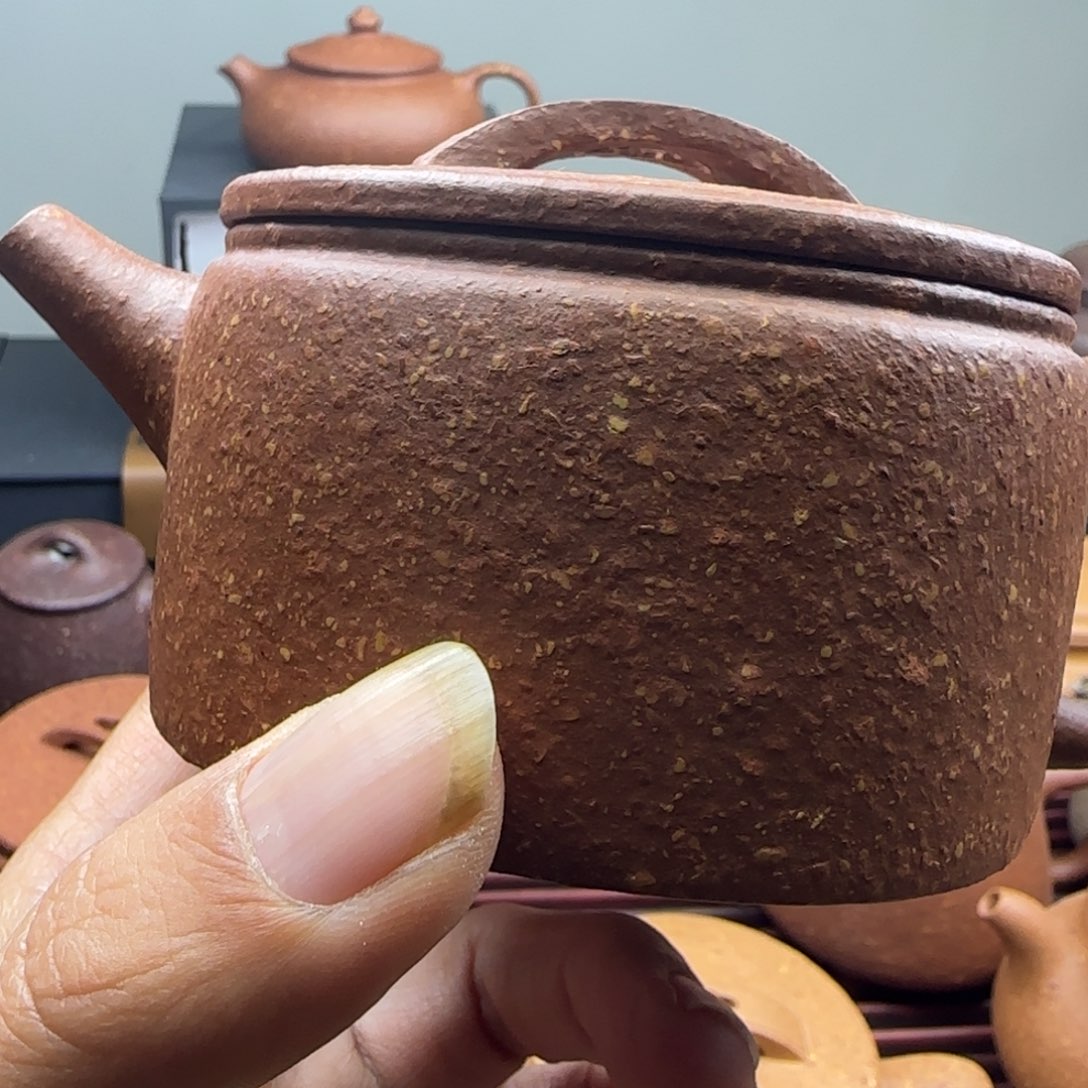 紫砂茶壶八目红降汉瓦180cc