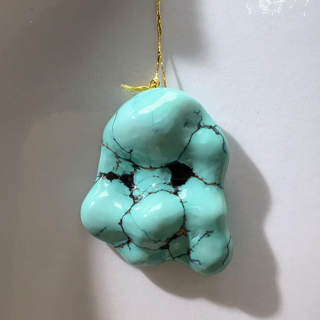 绿松石未镶嵌挂件