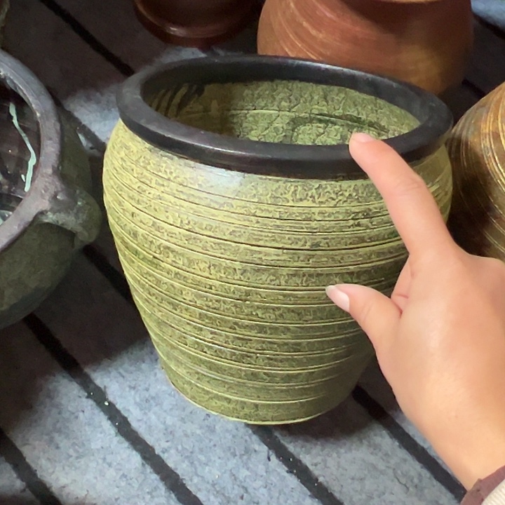 黄色小缸高20口20默认打孔'