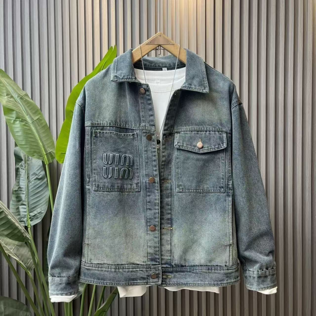 春秋时尚百搭牛仔外套8005