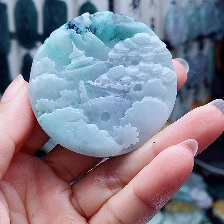 翡翠未镶嵌颈饰翡翠