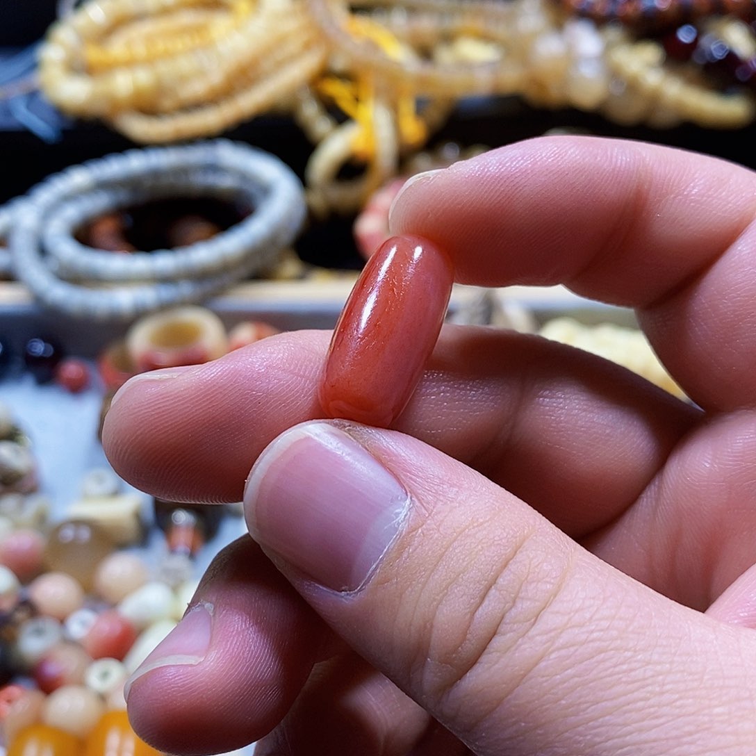 驼骨摆件贾*墨相思豆单颗配饰