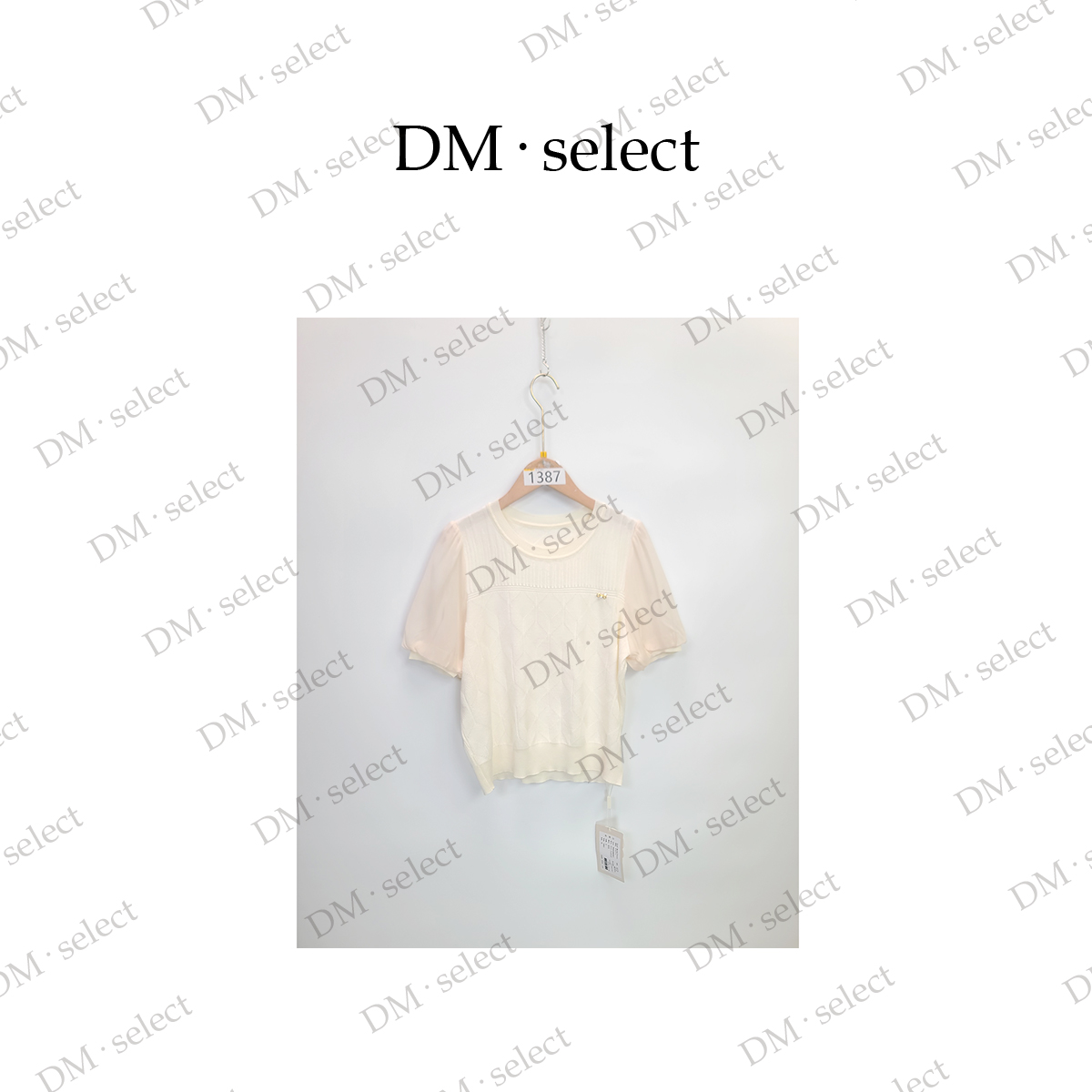 【2052】大漫甄选拼接小方块短袖圆领衫ZAGZ712737