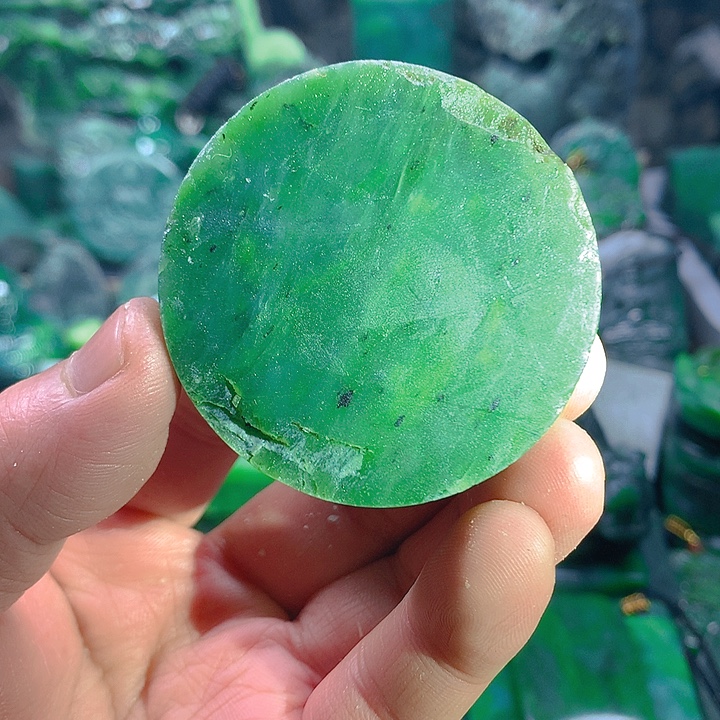 和田玉（碧玉）未镶嵌吊坠(不含链)