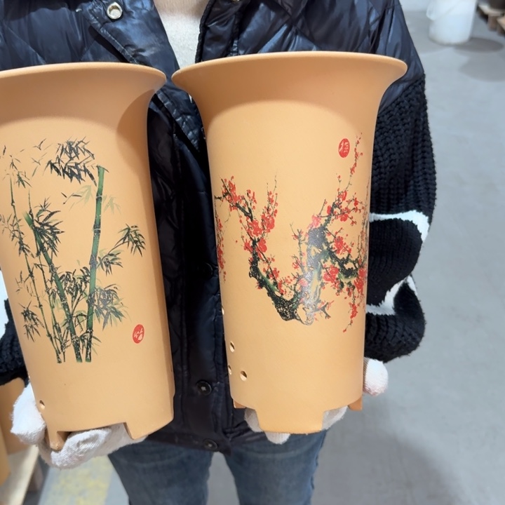 紫砂花盆 高度28口径18