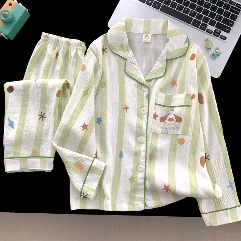 新款儿童睡衣女童春秋季长袖长裤套装卡通小女孩中大童家居服套装