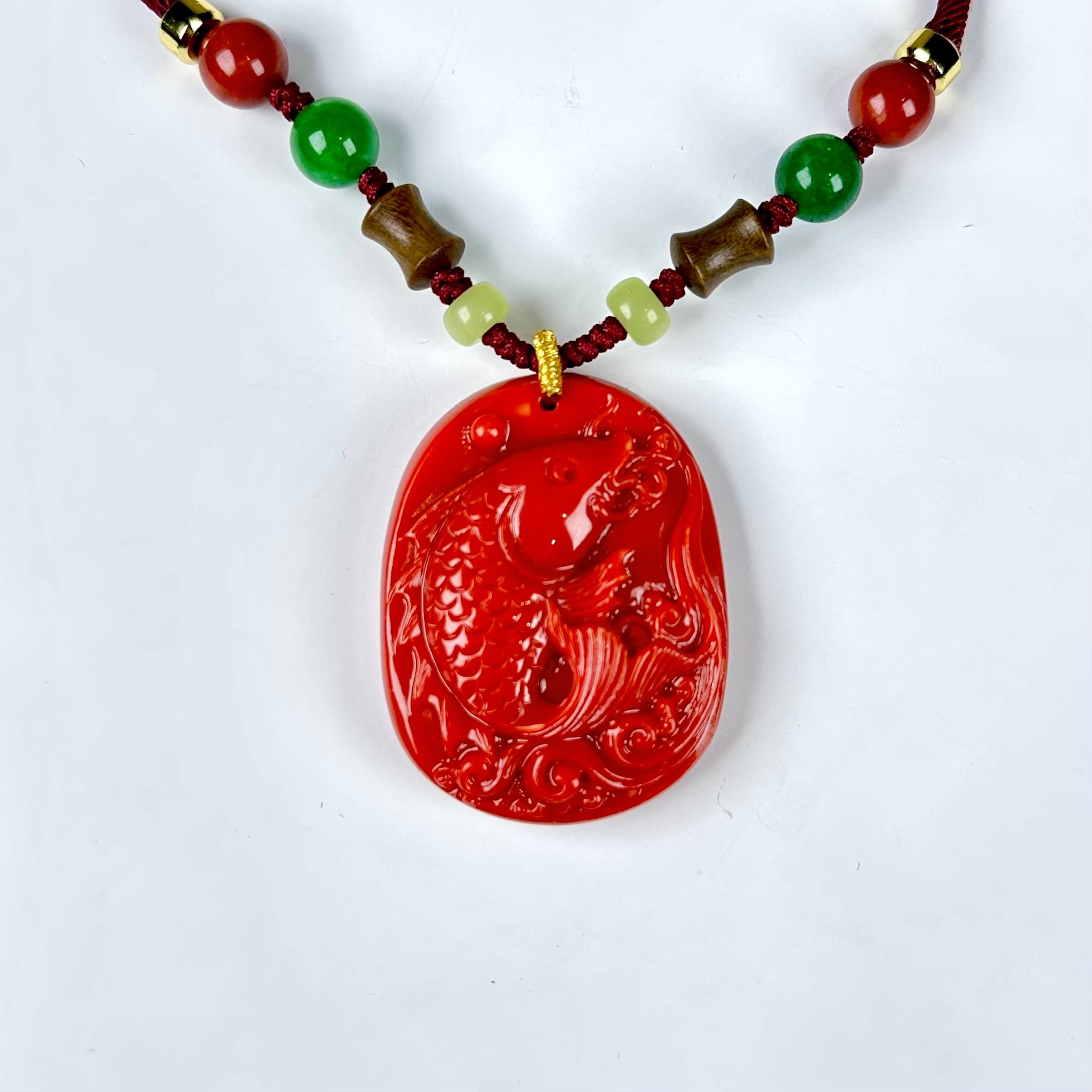 【小金专属】L010 精美年年有鱼三 姑 娘吊坠 多样性发其一