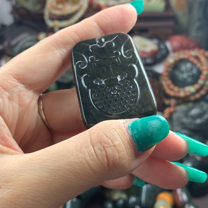 岫岩河磨玉（透闪石质玉）把件未镶嵌