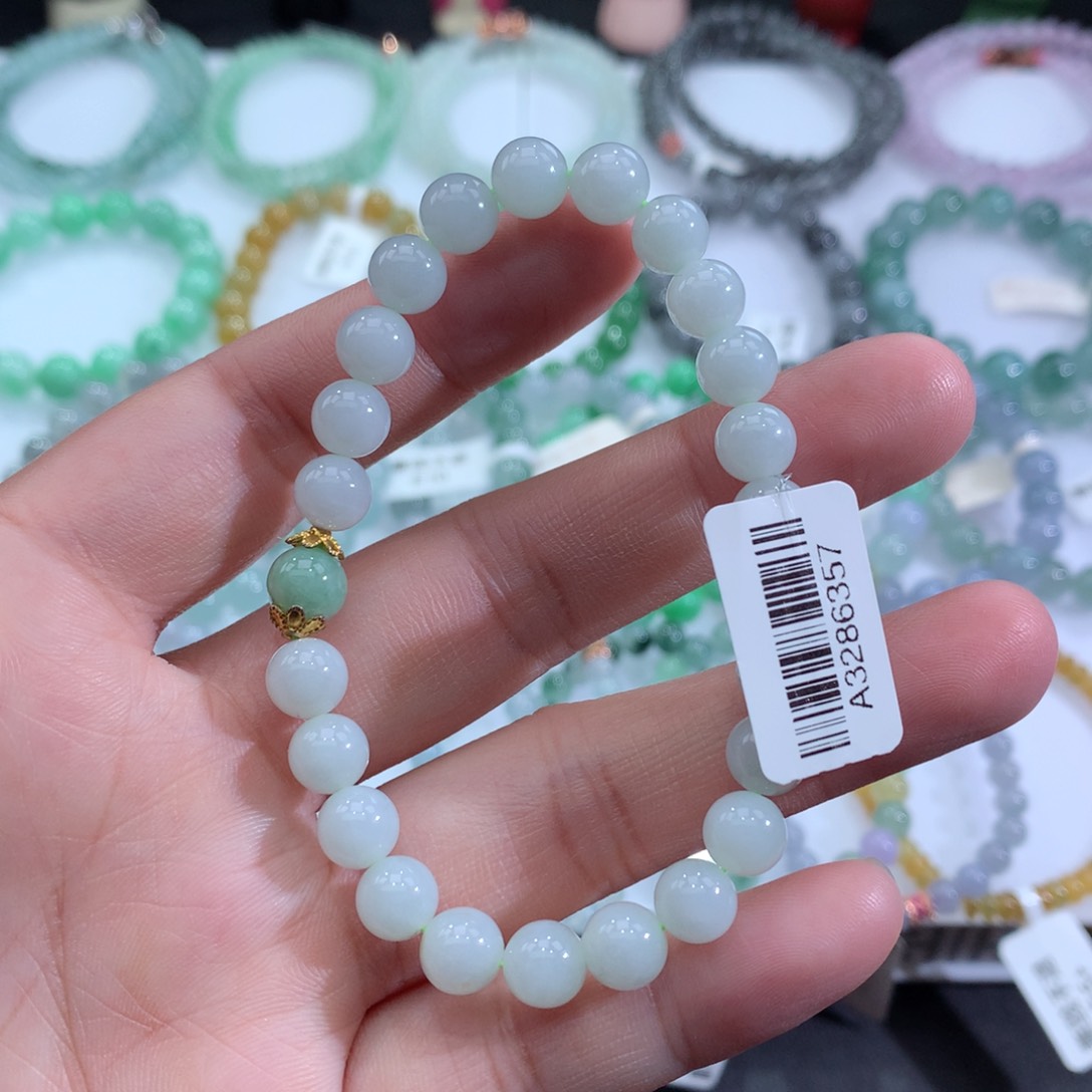 翡翠手链未镶嵌天然