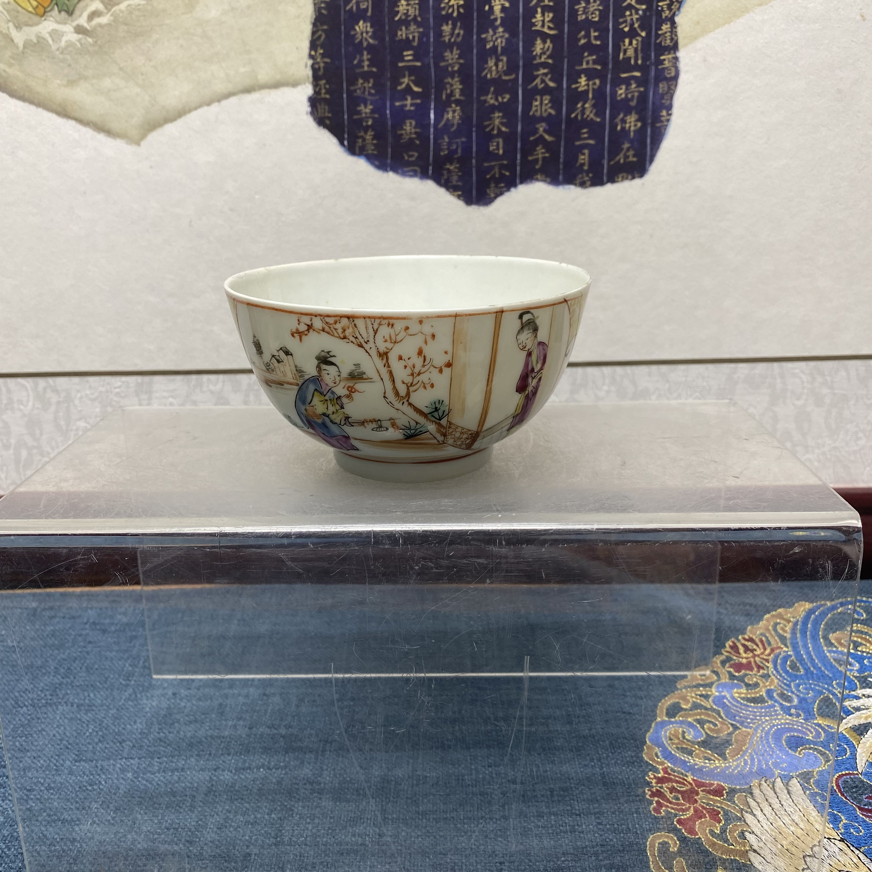 清乾隆满大人广彩碗38/古董/古玩/KC20250124019