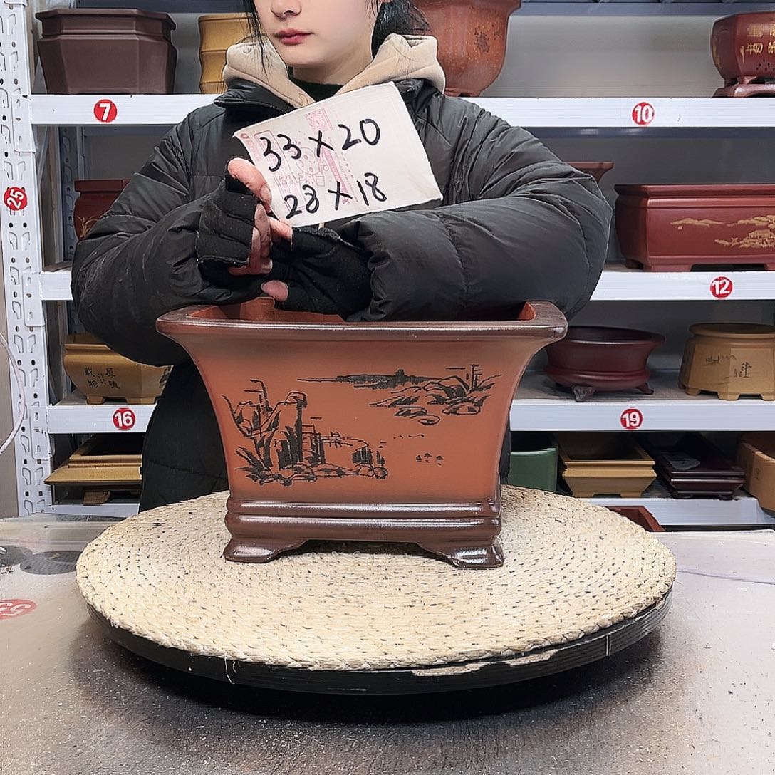 紫砂花盆紫砂花盆