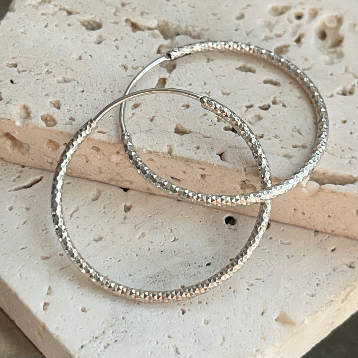 925银耳饰 纯银圈圈耳环时尚潮流气质