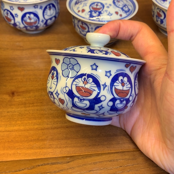 哆啦A梦炉式盖碗盖下120毫升左右