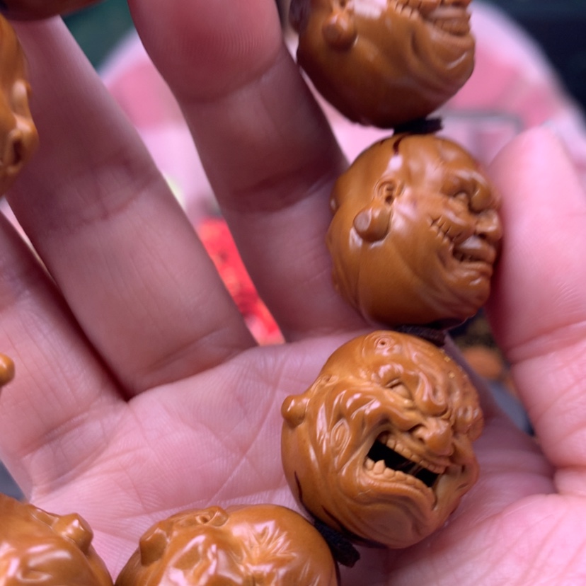 【闪购商品】橄榄核手串/手链小****小双面恶僧