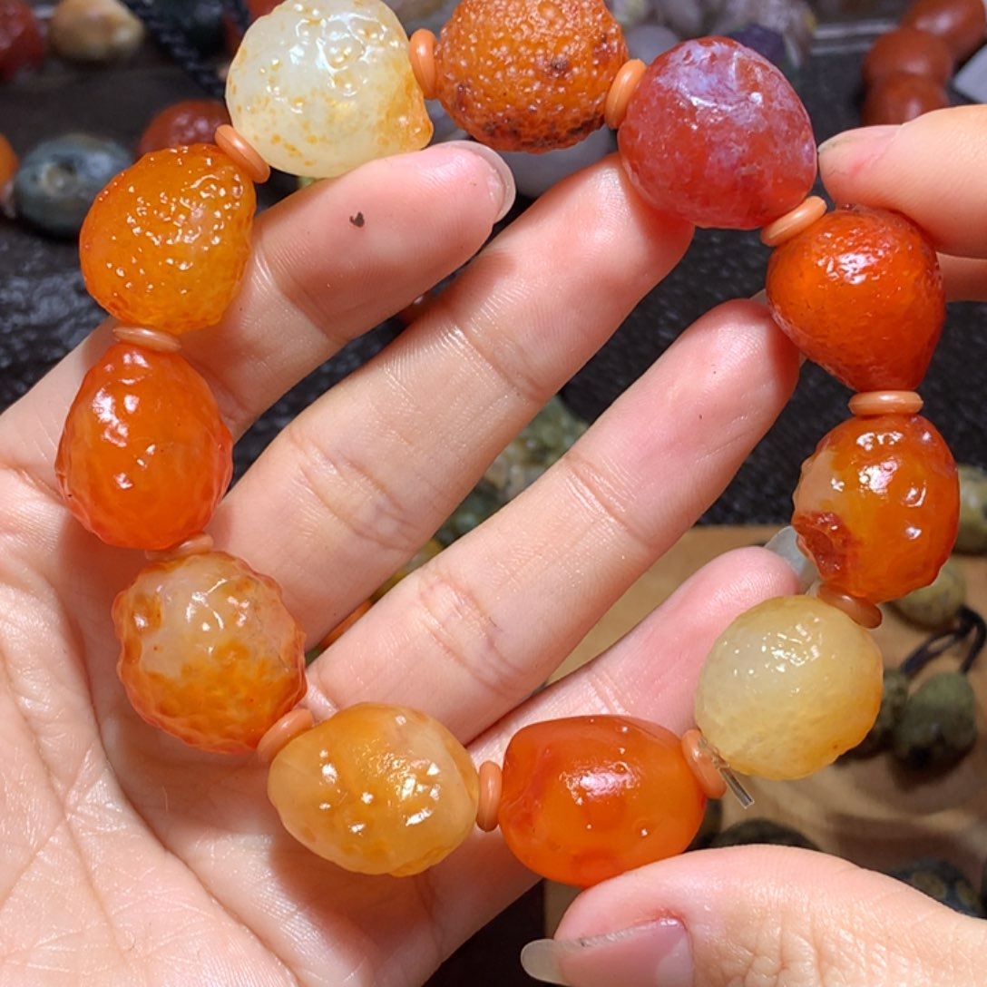 未镶嵌玛瑙/玉髓珠宝半成品