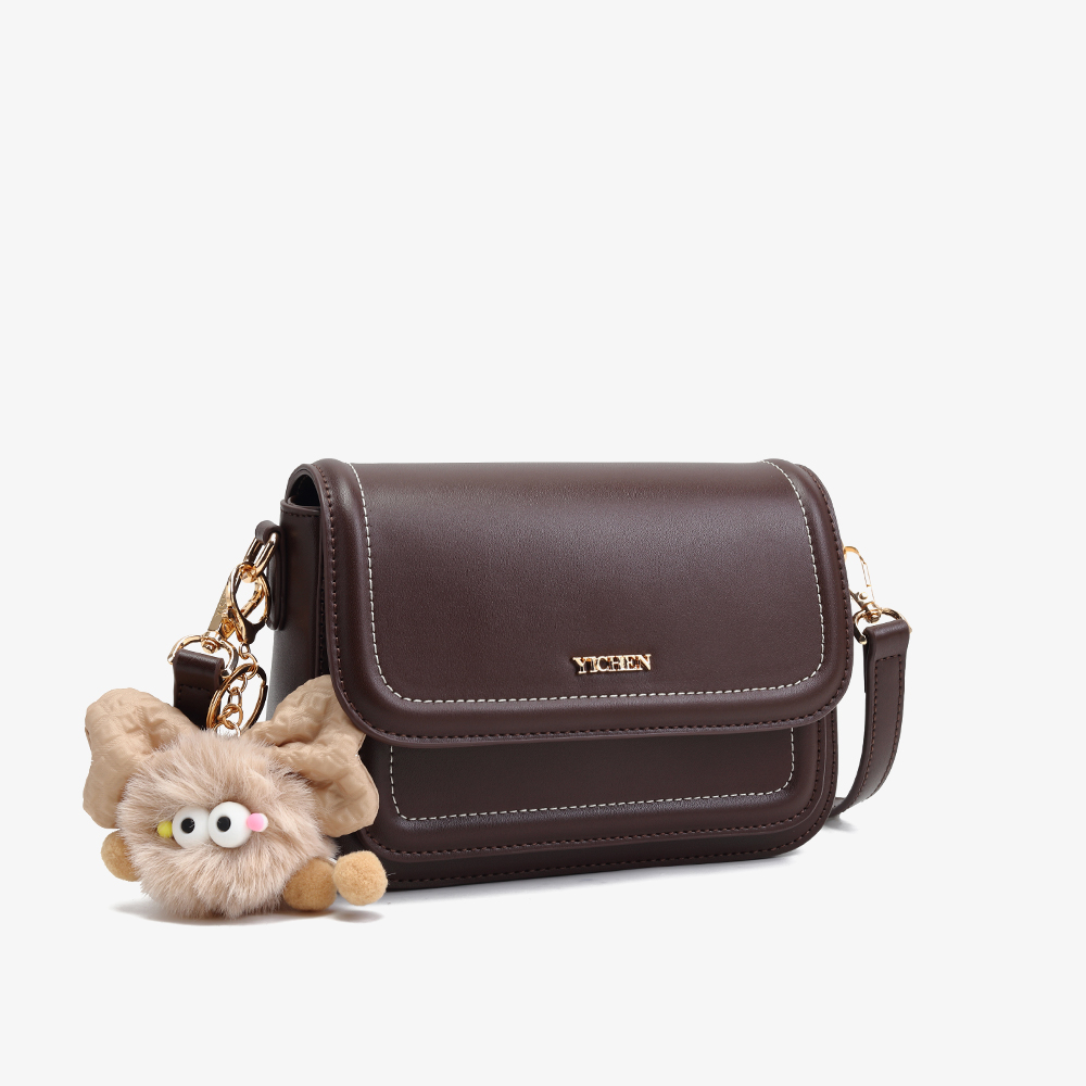 YICHEN新款百搭小方包多层小众女士包包单肩斜挎24253