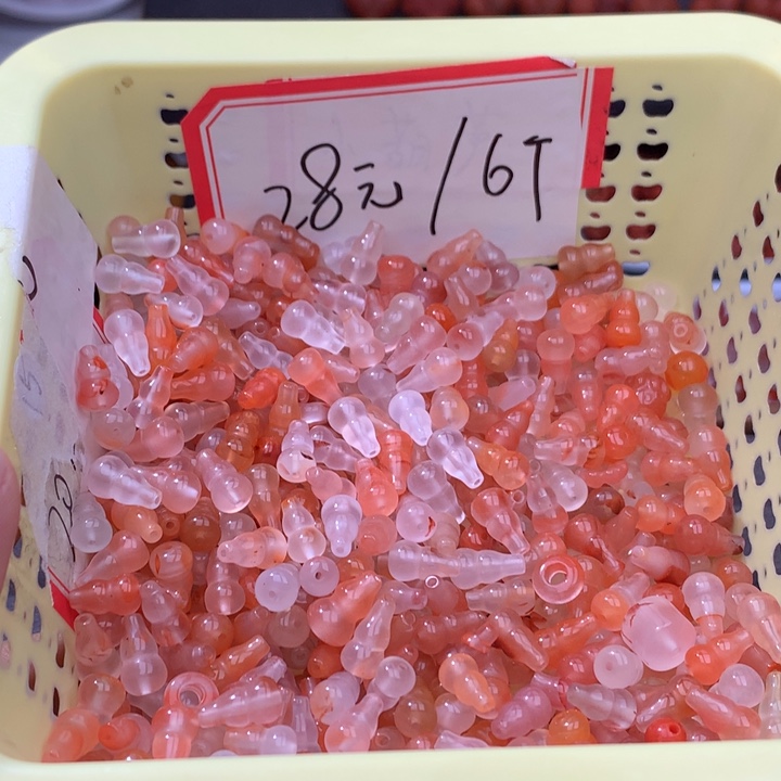 南红玛瑙未镶嵌珠宝半成品随机6个