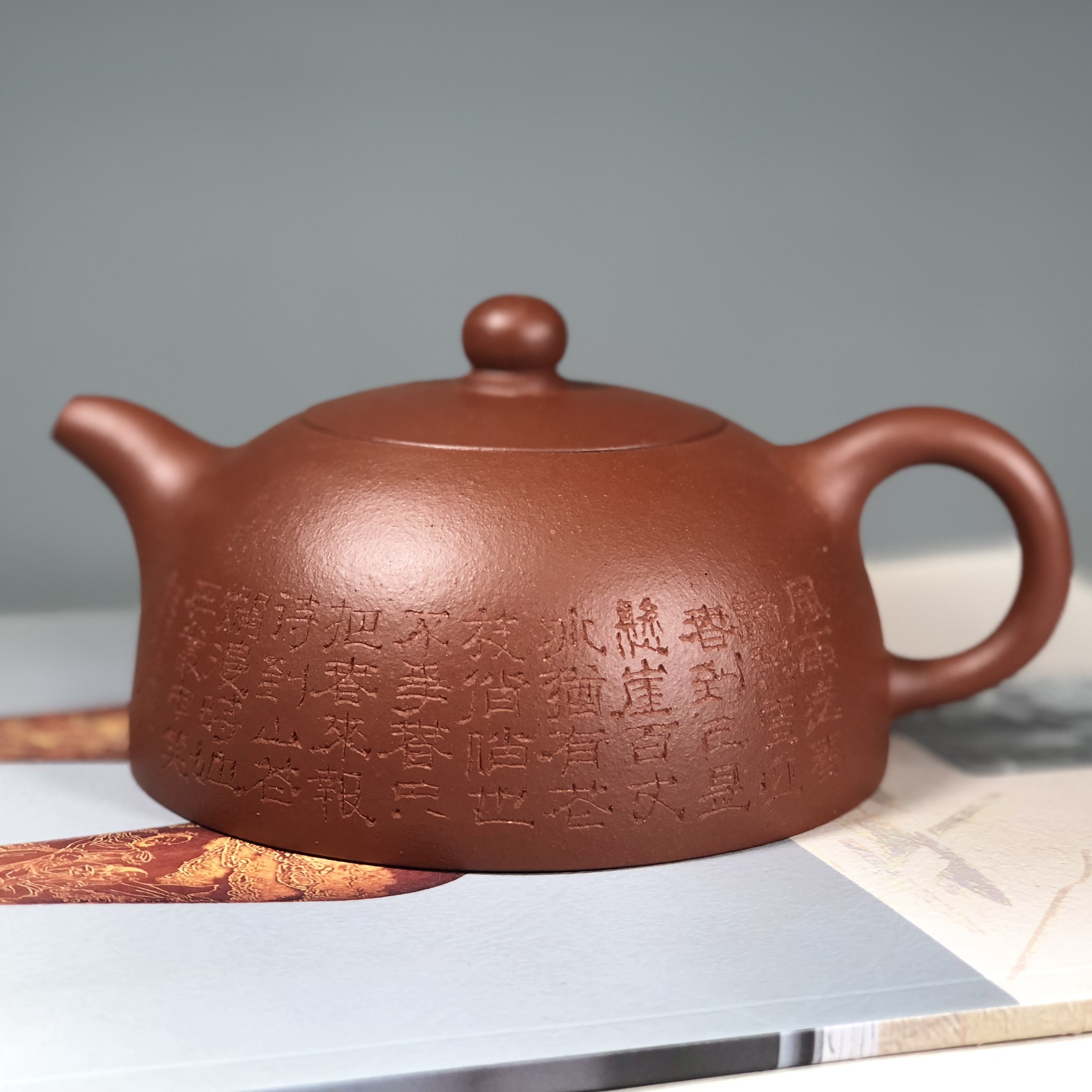半月 红降坡老紫泥原矿精工手工紫砂壶家用泡茶茶具