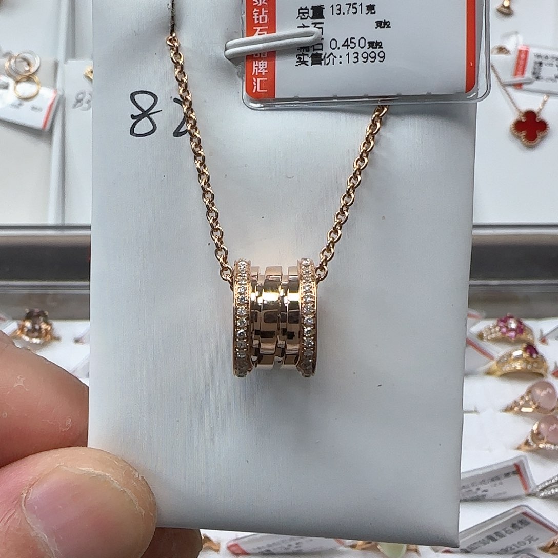 套链钻石18K金镶嵌天然