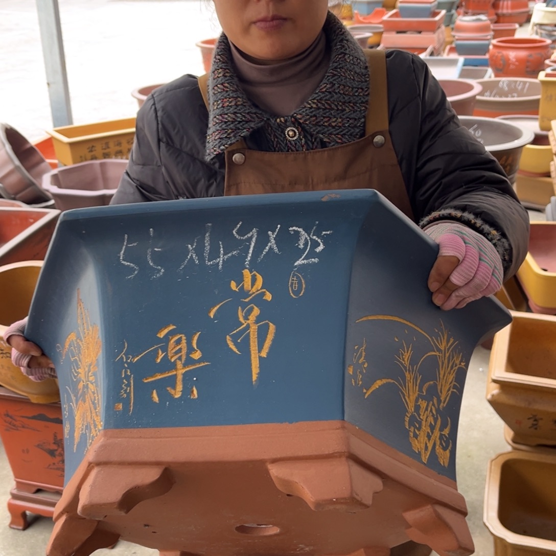 紫砂花盆盆景艺术