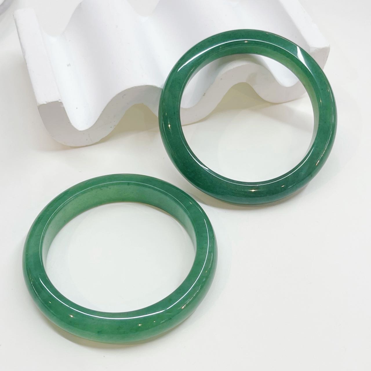 【小宝珠宝】8 S64497-东陵玉手镯-多样性发其一-10*7mm