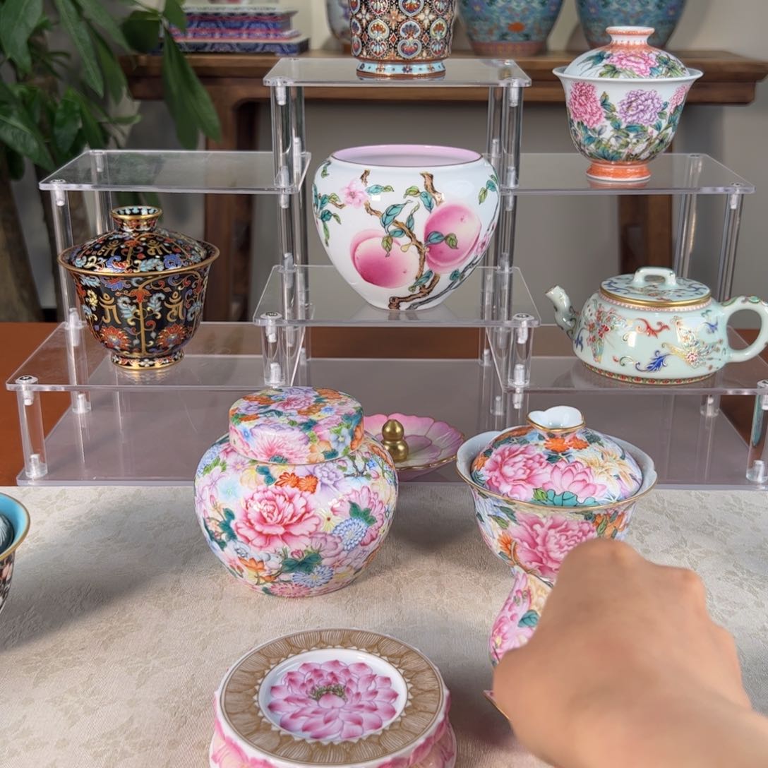 一****芙纯手工手绘 高端茶器