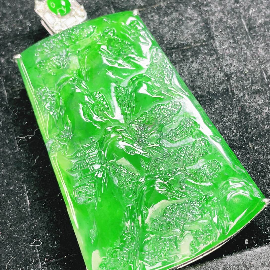 翡翠未镶嵌颈饰24