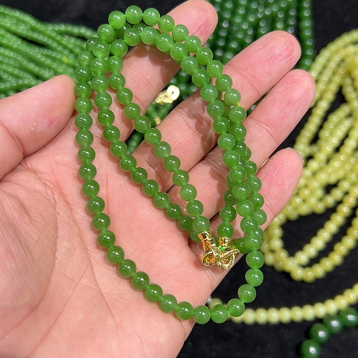 和田玉未镶嵌手串多样性发货拍一发一