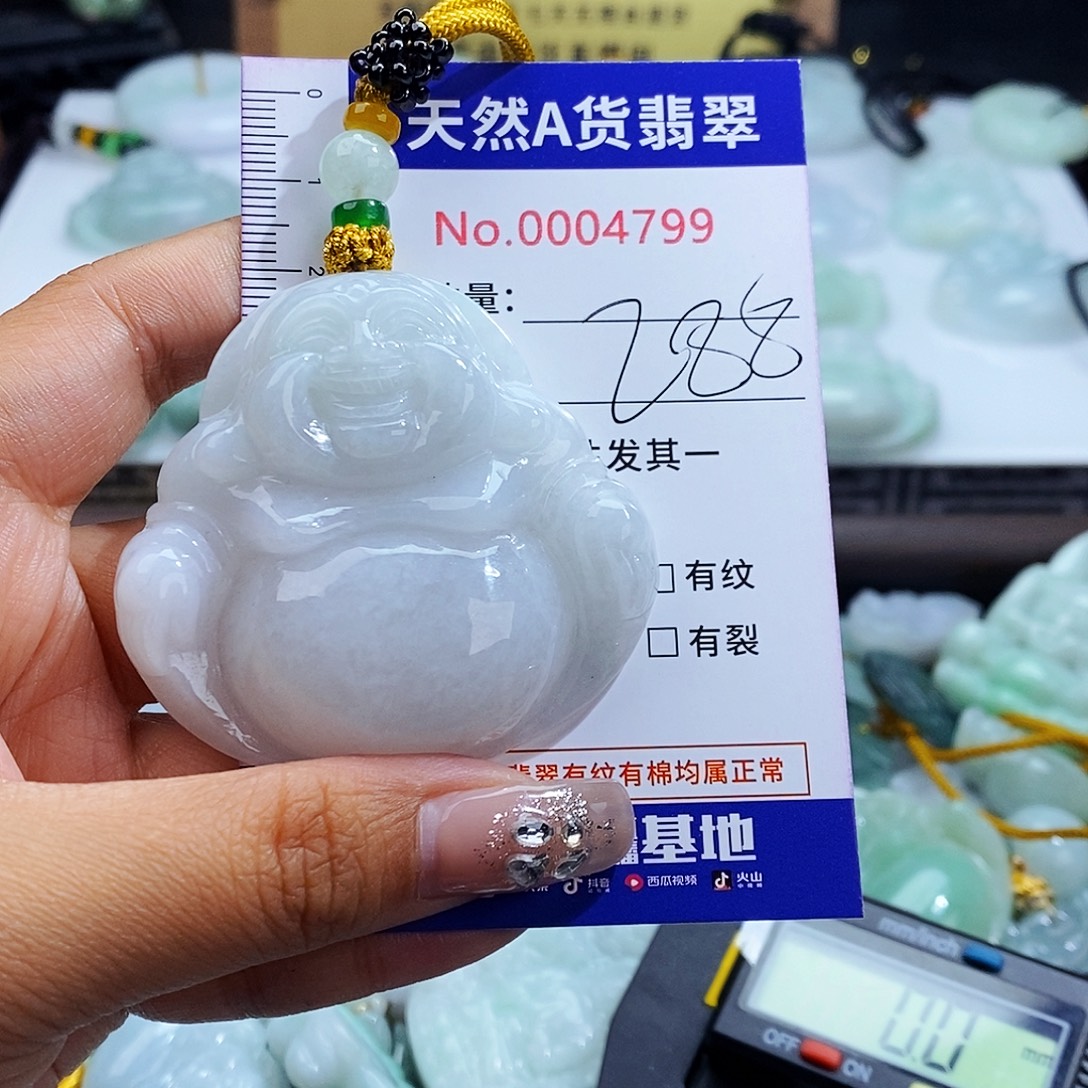 翡翠未镶嵌毛衣链4799