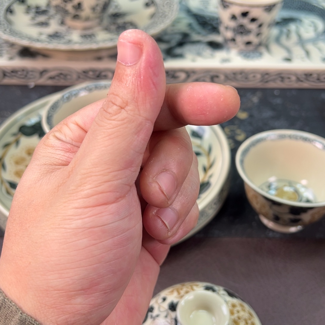蓝***瓜陶景德镇陶瓷手工手绘