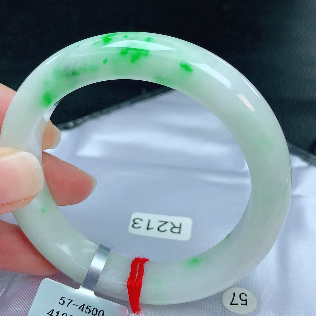 翡翠手镯未镶嵌缅甸天然A货翡翠手镯