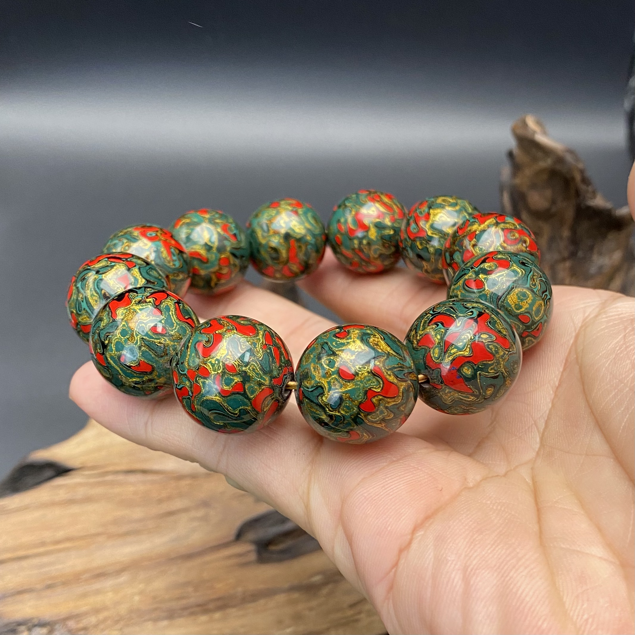 2.0cm老漆 大漆珠 非遗文化