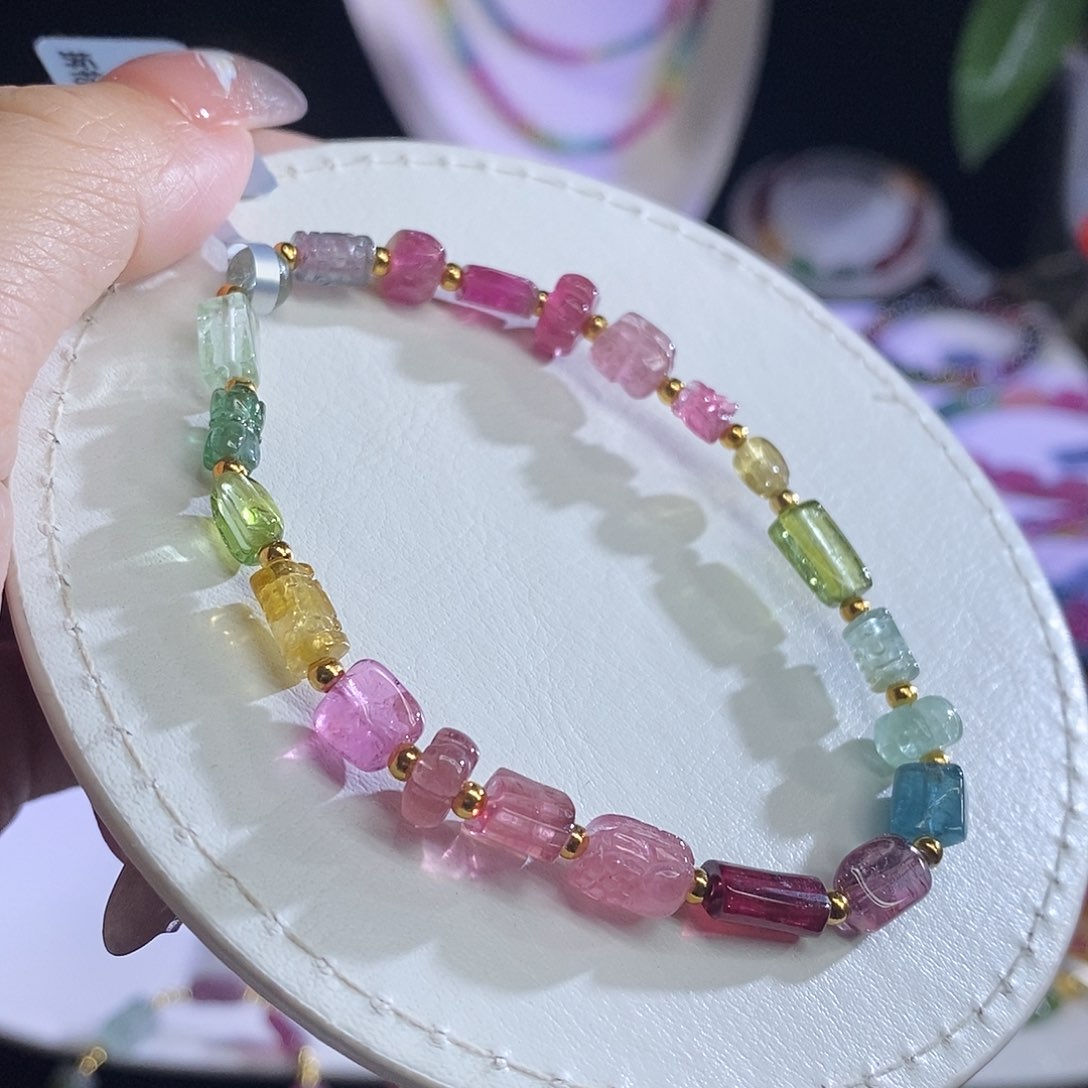 未镶嵌手链碧玺多宝