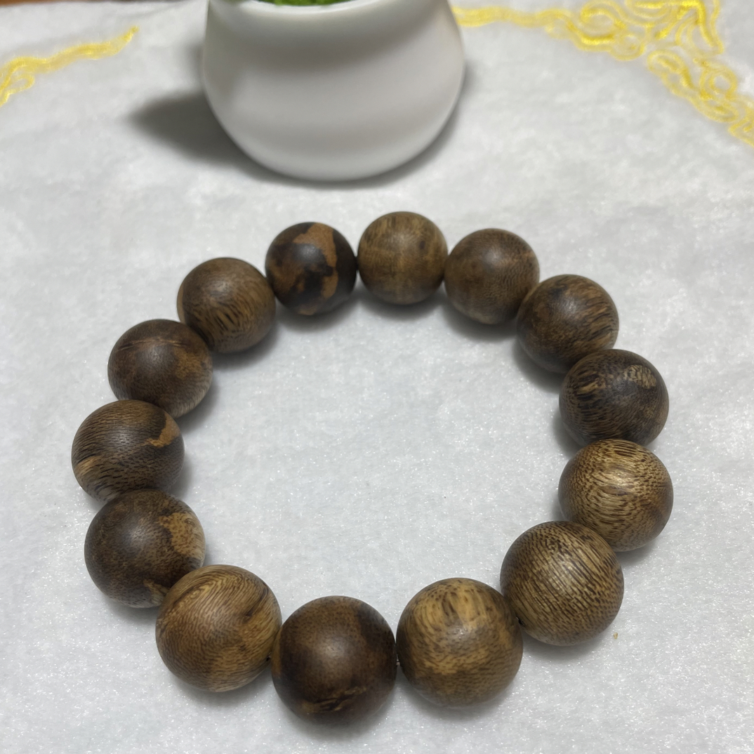沉香沉香手串虎斑棋17mm22克