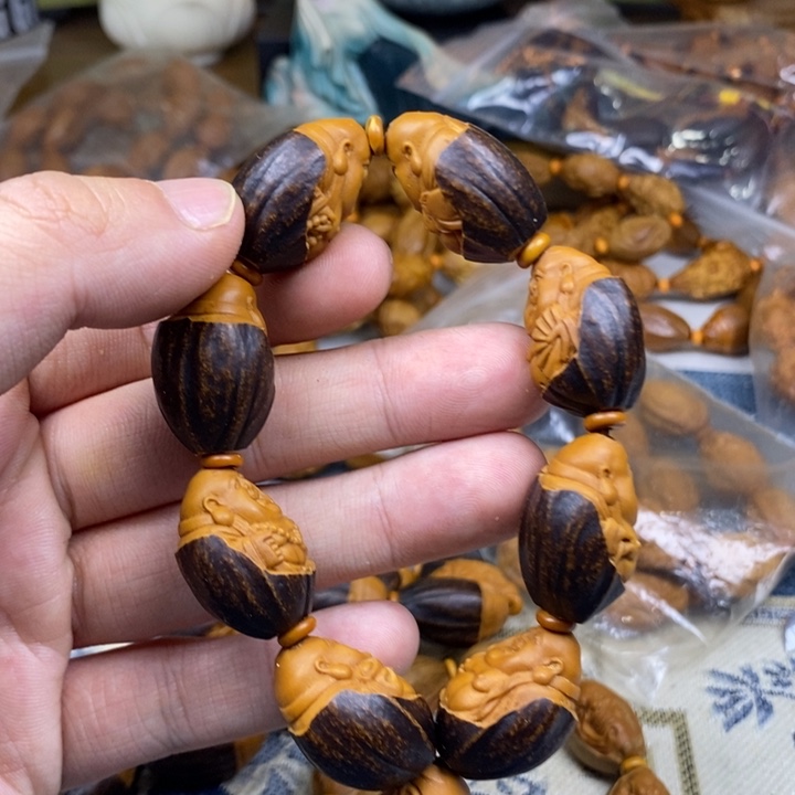 橄榄核手串/手链橄榄核雕工艺手串