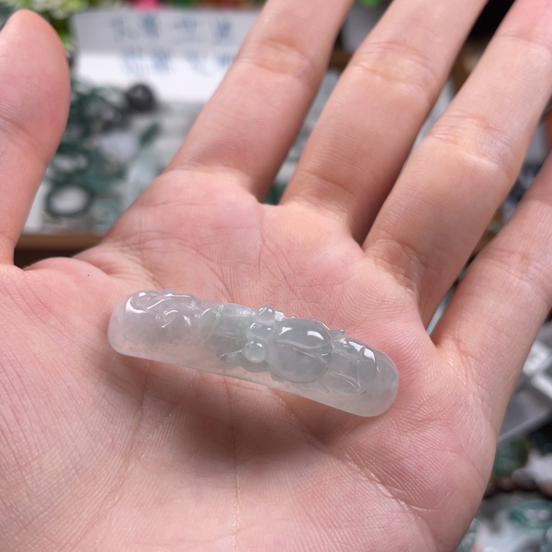 紫***玉翡翠未镶嵌吊坠(不含链)