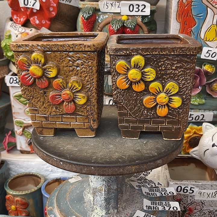 粗陶材质多肉花盆