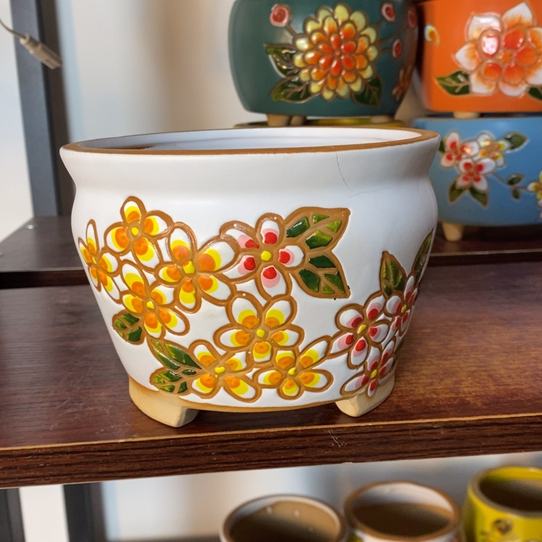 红陶韩式多肉植物花盆