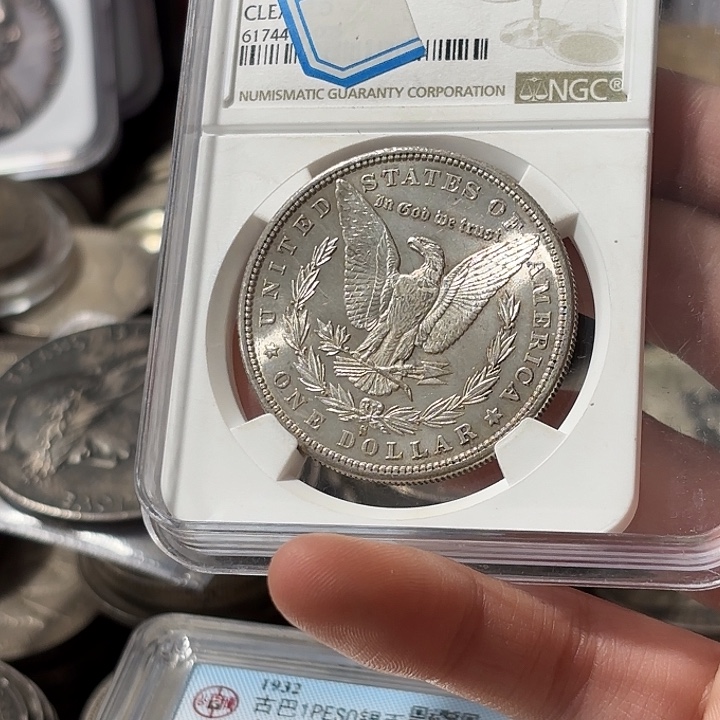 千***叔银Ag900美国一美元银币