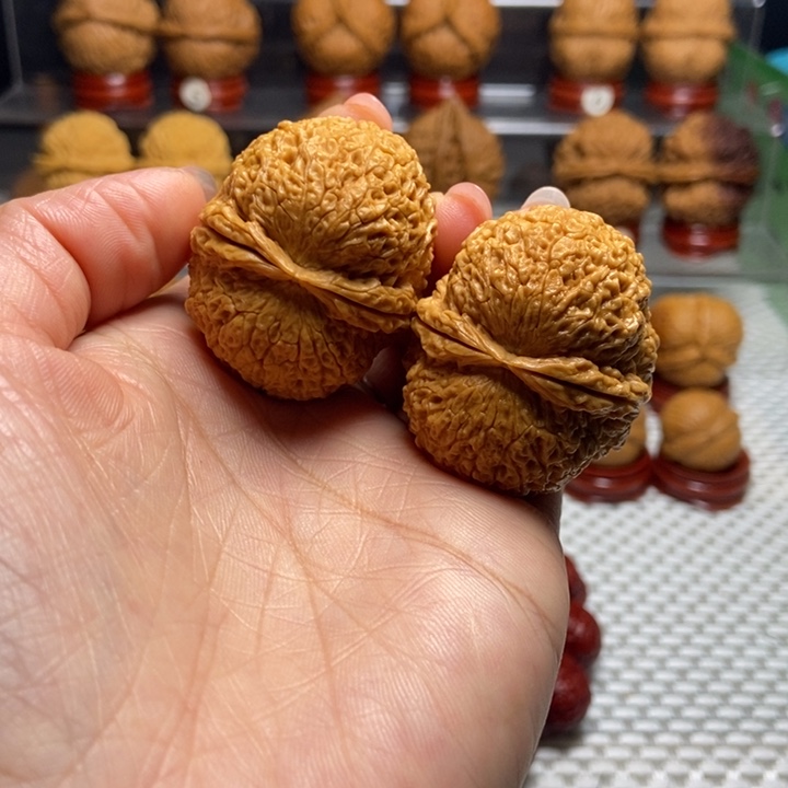 文玩核桃把件7麒麟元宝