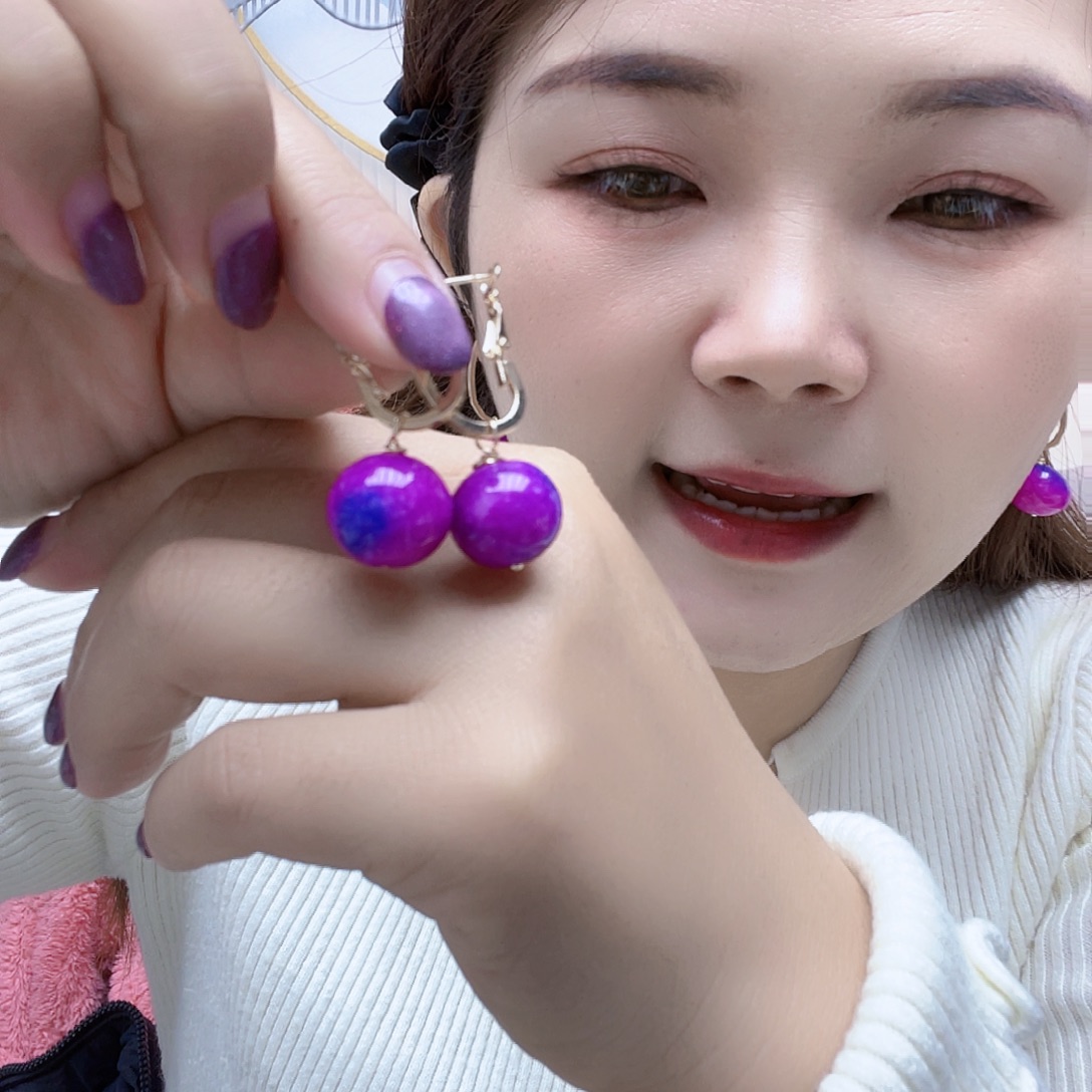 玛瑙/玉髓合金颈饰耳坠