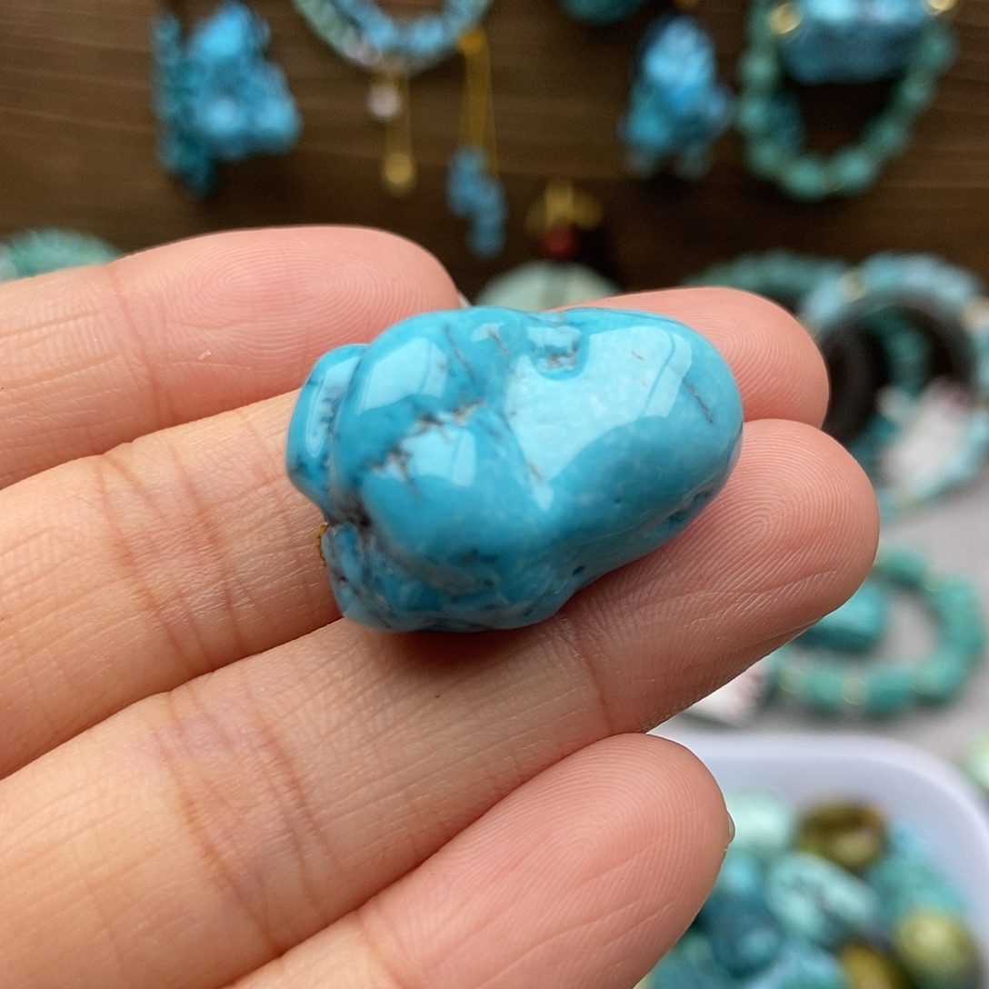 绿松石未镶嵌锁骨链