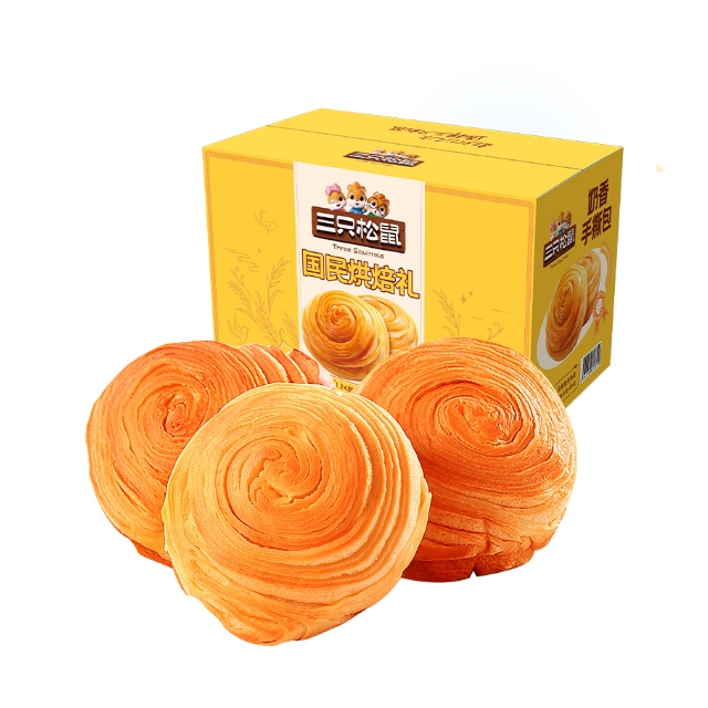 三只松鼠手撕面包1.5kg/箱