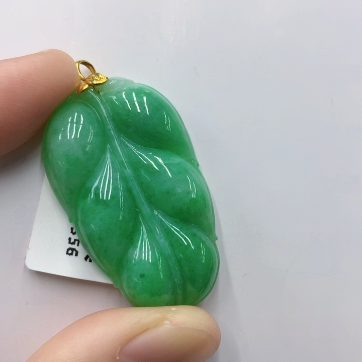 翡翠颈饰18K金镶嵌紫***，1111111