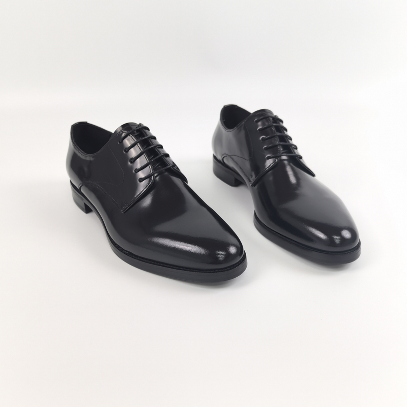 小牛皮固特异全皮底防滑贴底圆头正装商务德比皮鞋（9050681）