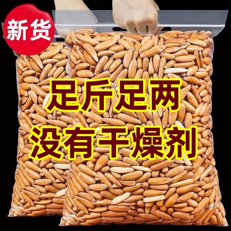 鱼咬猫2025年新货巴西松子薄壳原味阿富汗长松子孕妇坚果零食散装