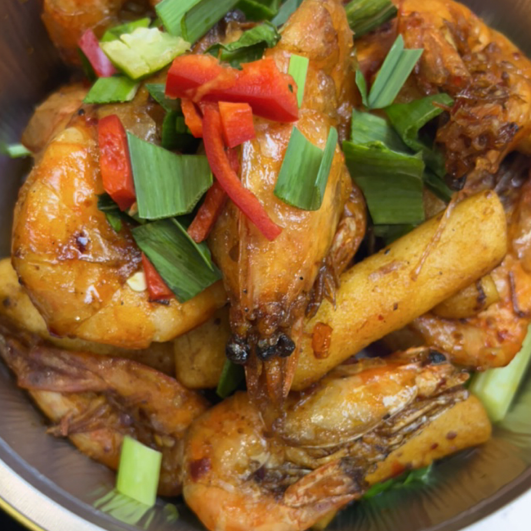 特色干锅虾 （年糕）