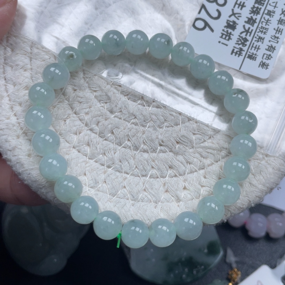 翡翠未镶嵌手链天然A货缅甸翡翠7.5