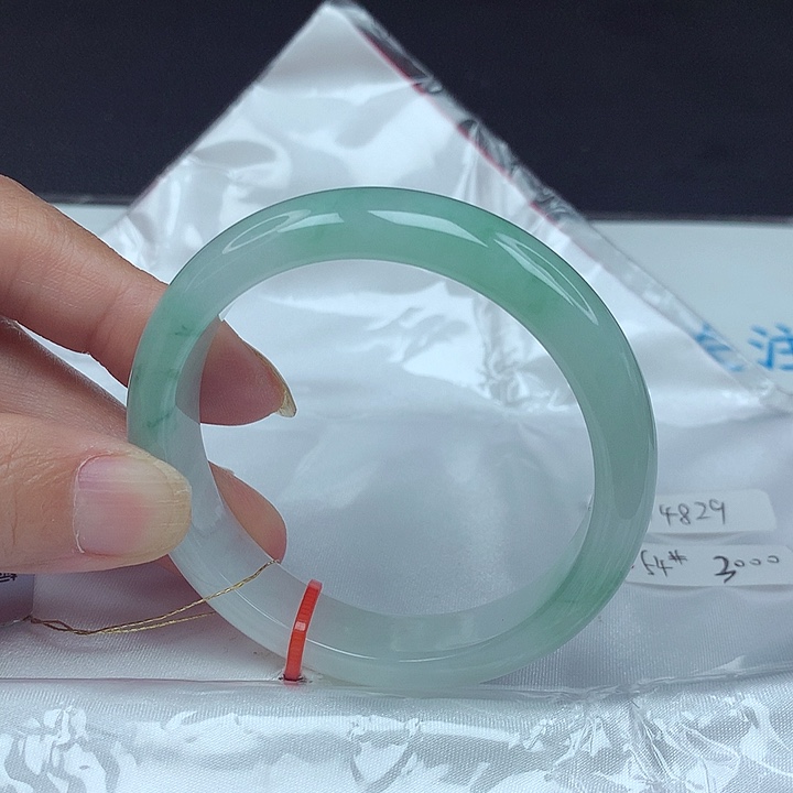 未镶嵌手镯翡翠54圈4829