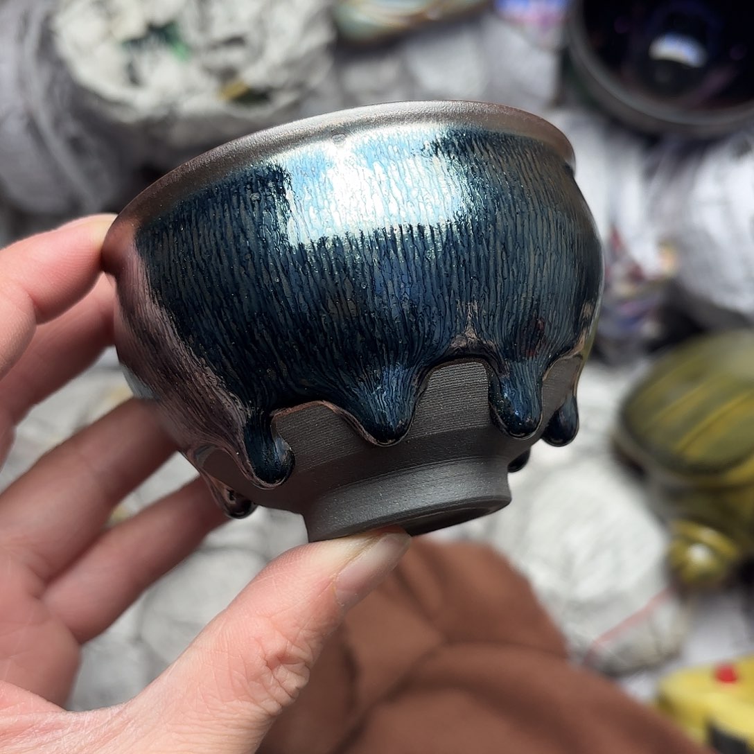 茶盏建盏主人杯一只微瑕